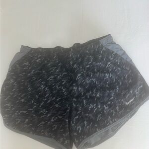 Nike Black and Gray Dri-FIT Shorts with liner. Size small